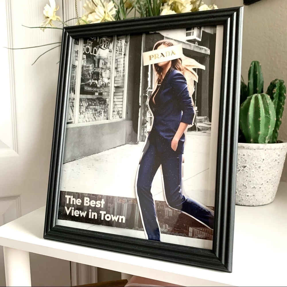 City Street Editorial Collage Urban Fashion Statement Wall Art